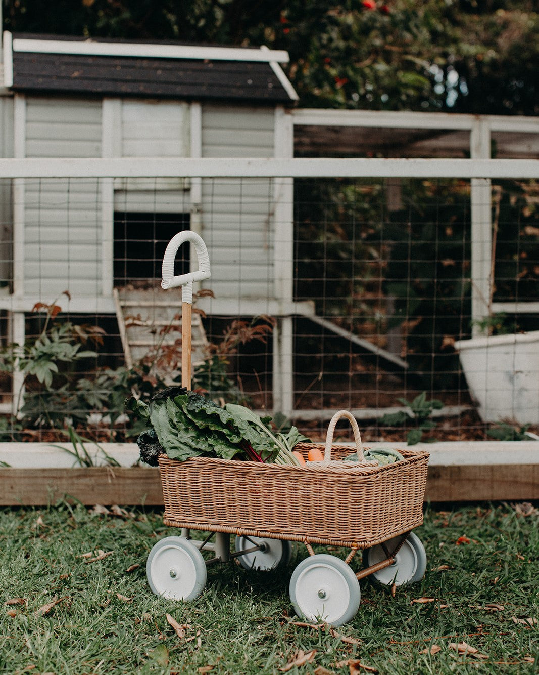 Olli Ella | Rattan Toy Wagon - Natural