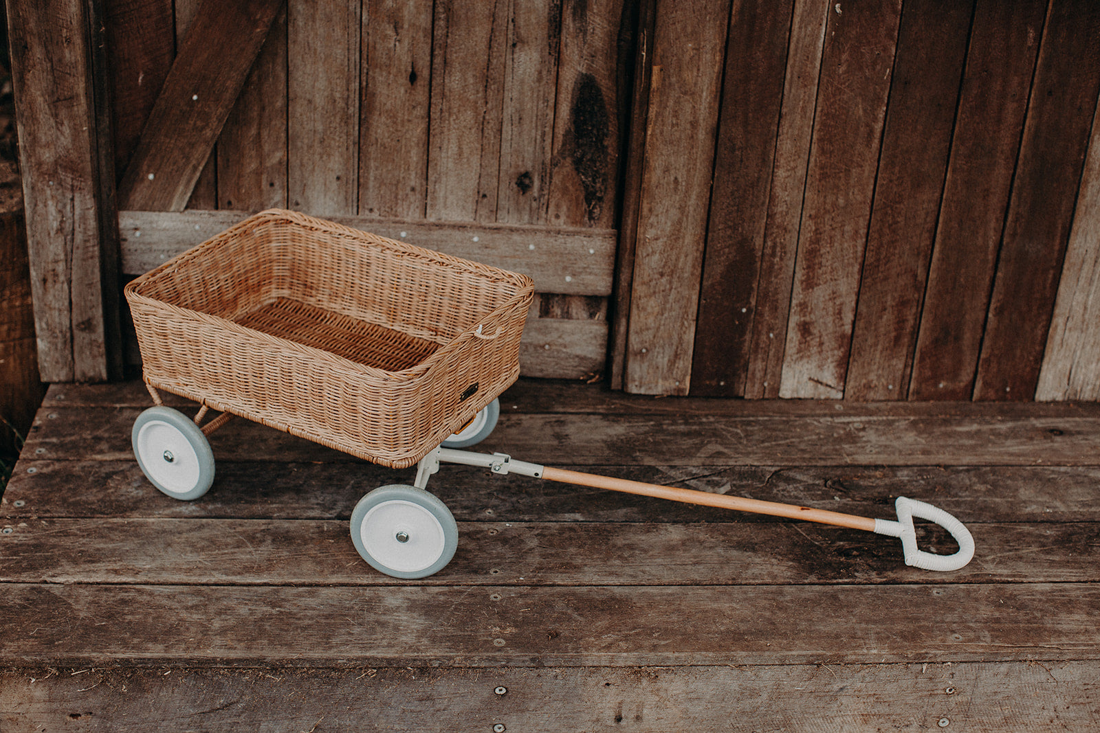 Olli Ella | Rattan Toy Wagon - Natural