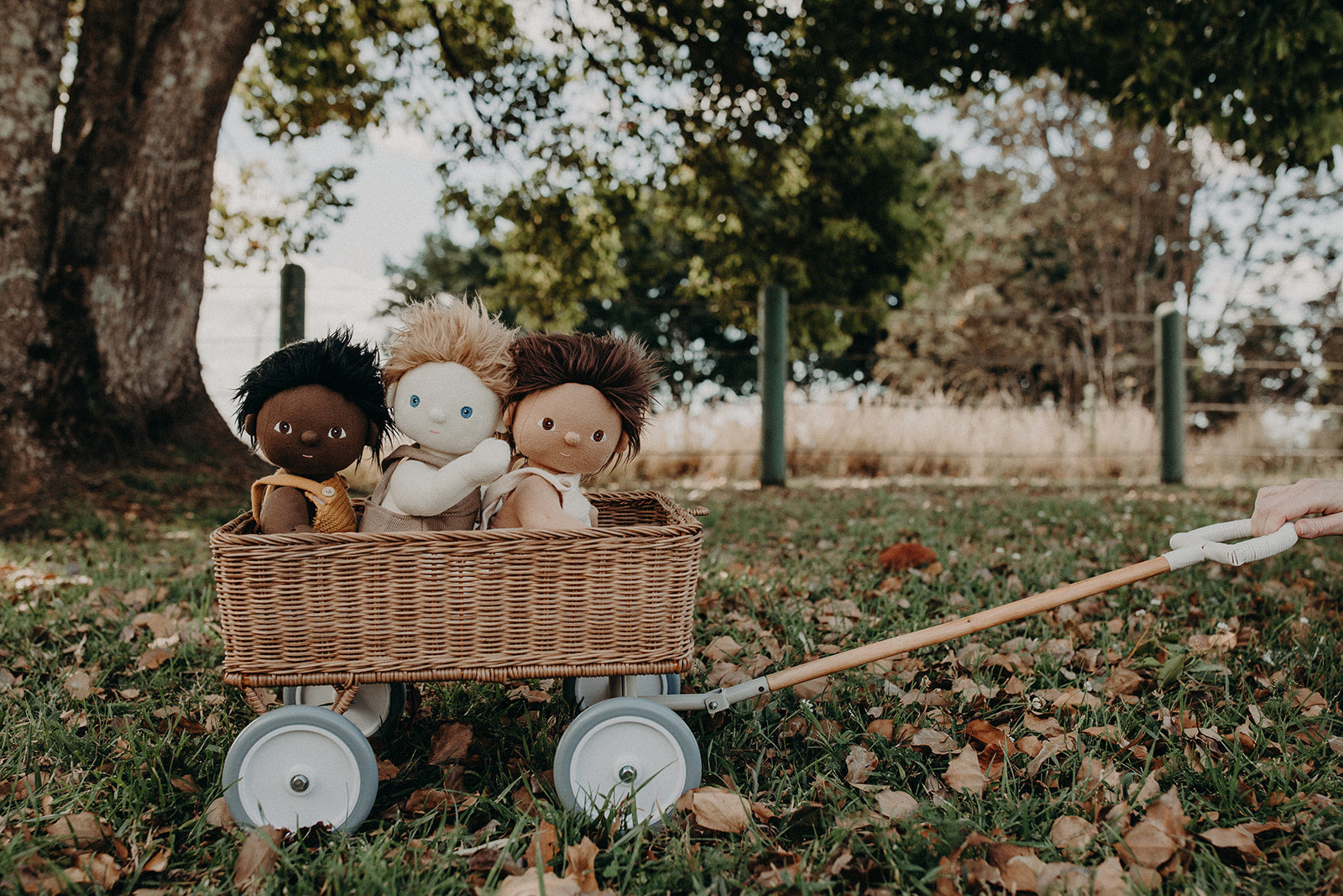 Olli Ella | Rattan Toy Wagon - Natural