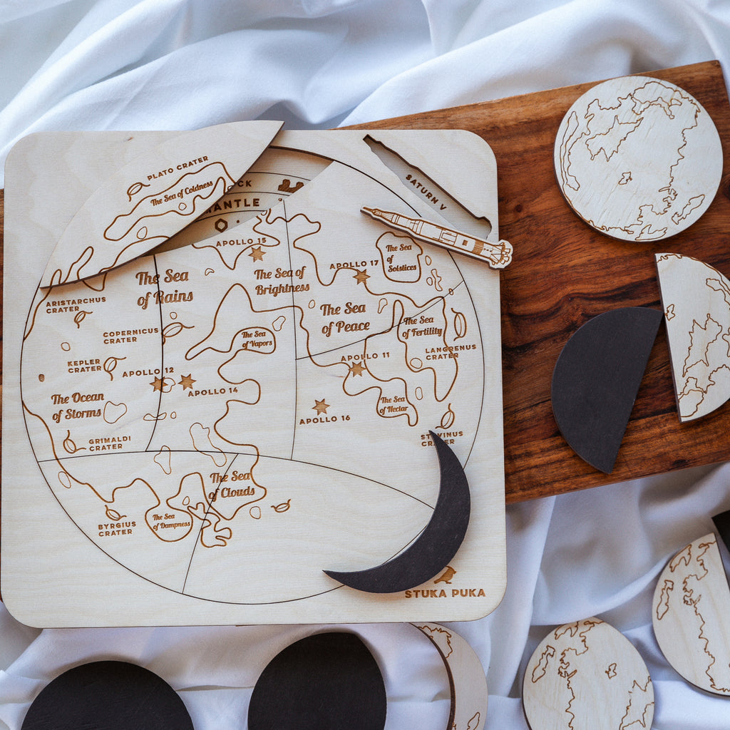 Over the Moon Wooden Puzzle
