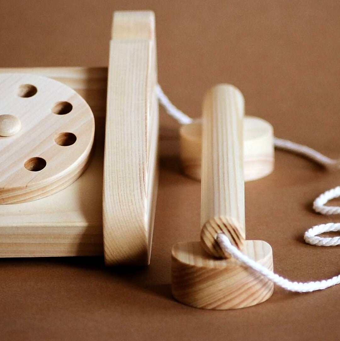 Wooden Toy Telephone