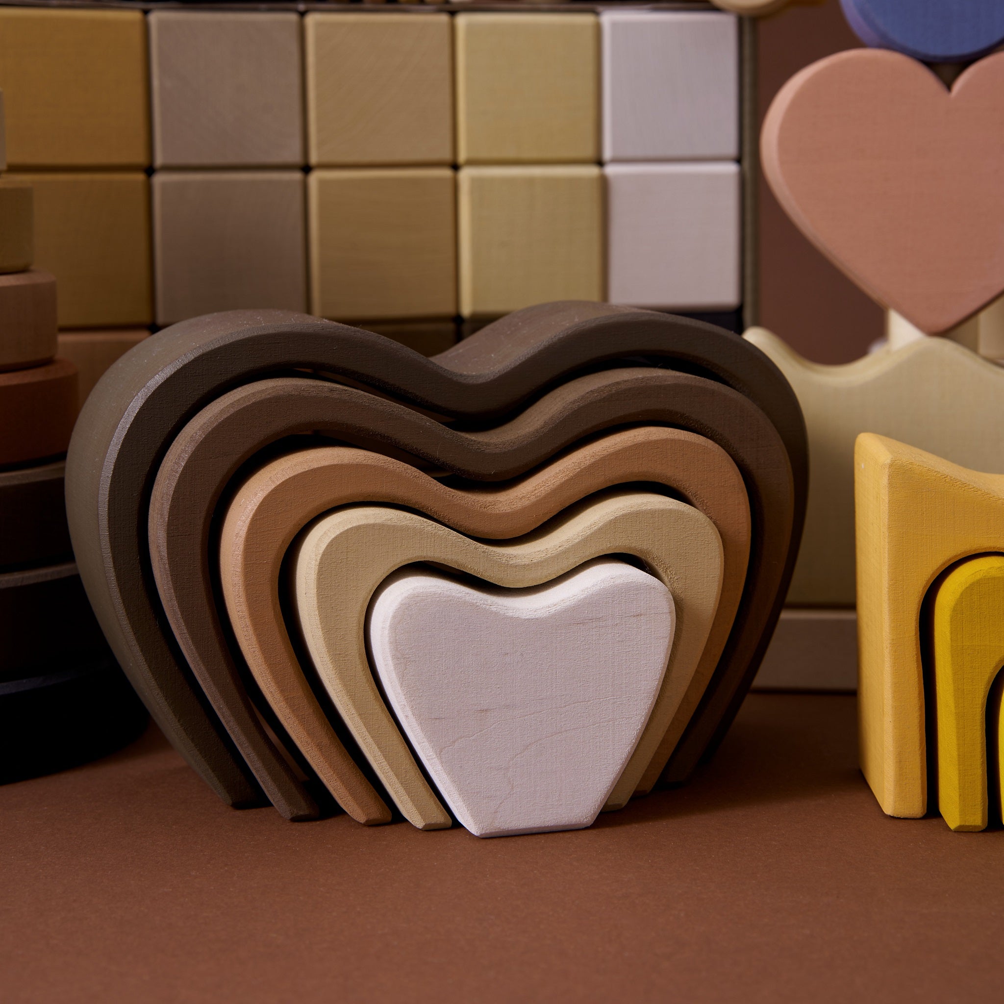 Raduga Grez | Wooden Heart Stacker