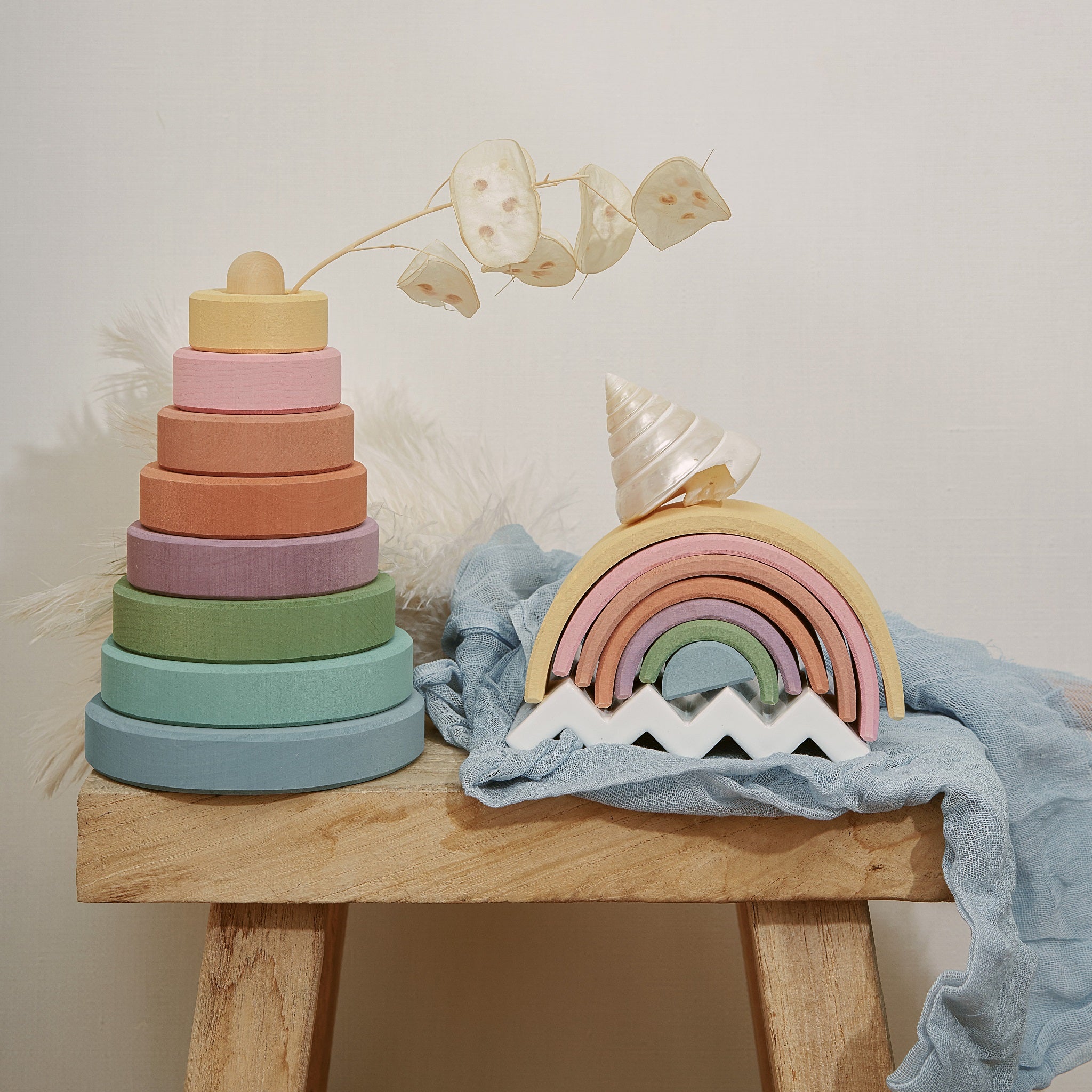 Raduga Grez | Wooden Pastel Stacker (small)