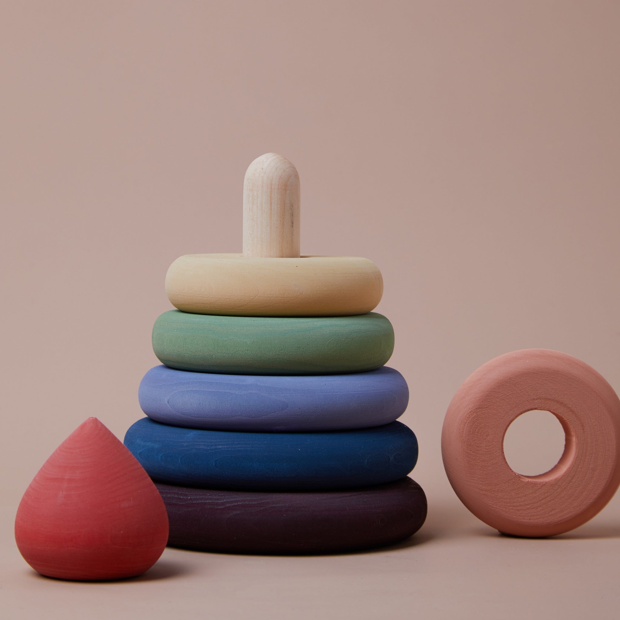 Raduga Grez | Wooden Rainbow Stacking Tower