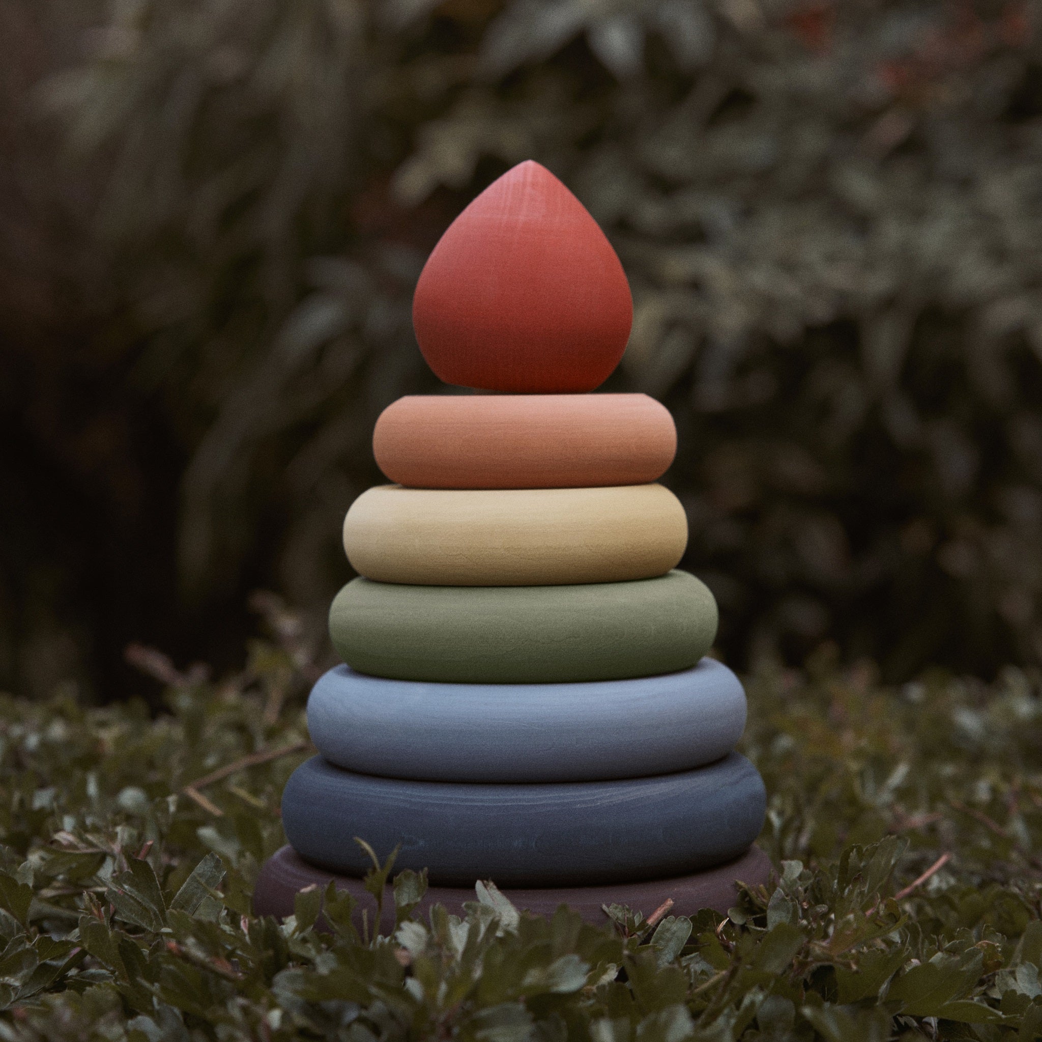 Raduga Grez | Wooden Rainbow Stacking Tower