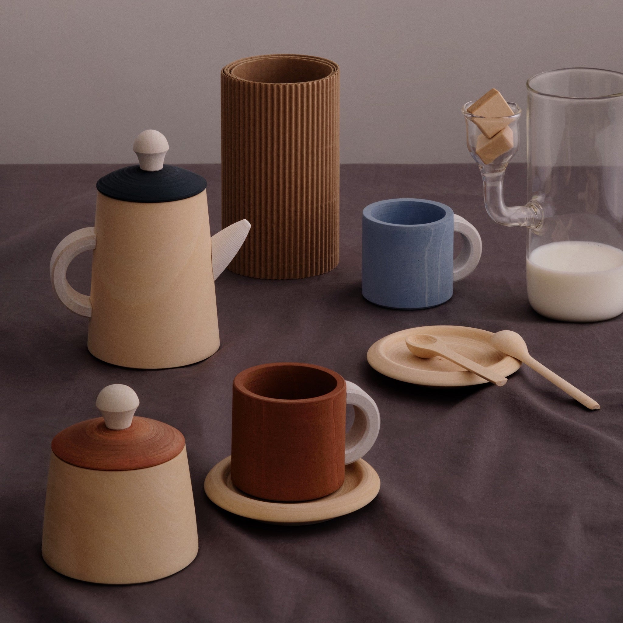 Raduga Grez | Wooden Tea Play Set - Terra and Blue