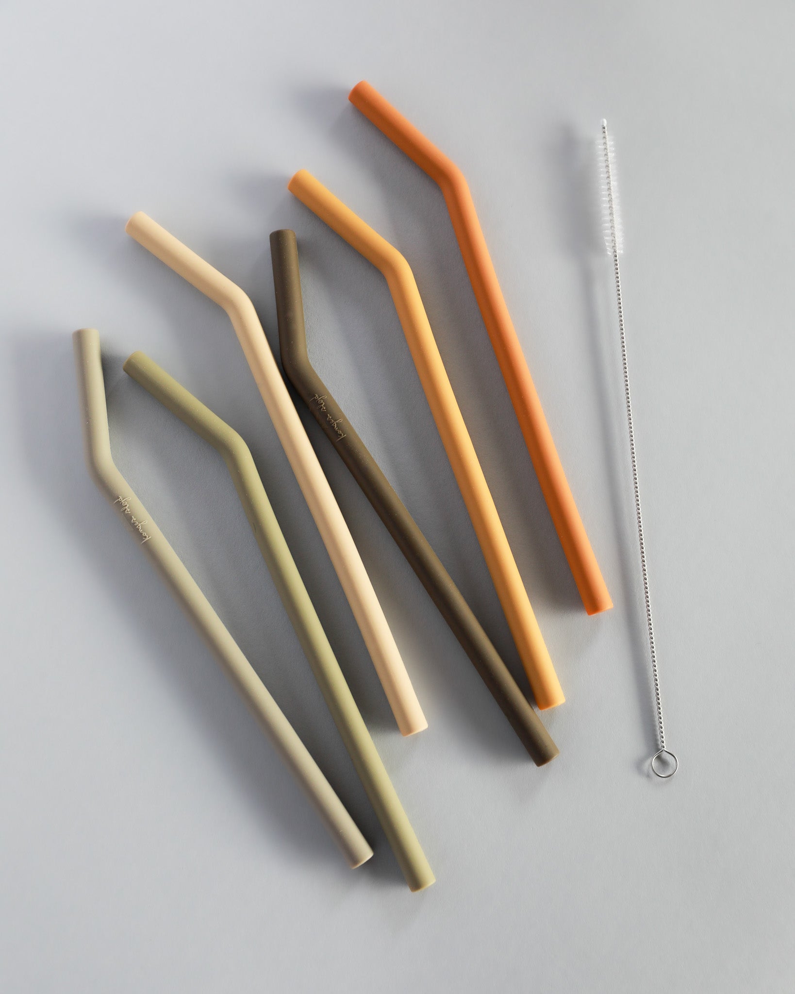 Silicone Straws - Stone Mix (6 pack)