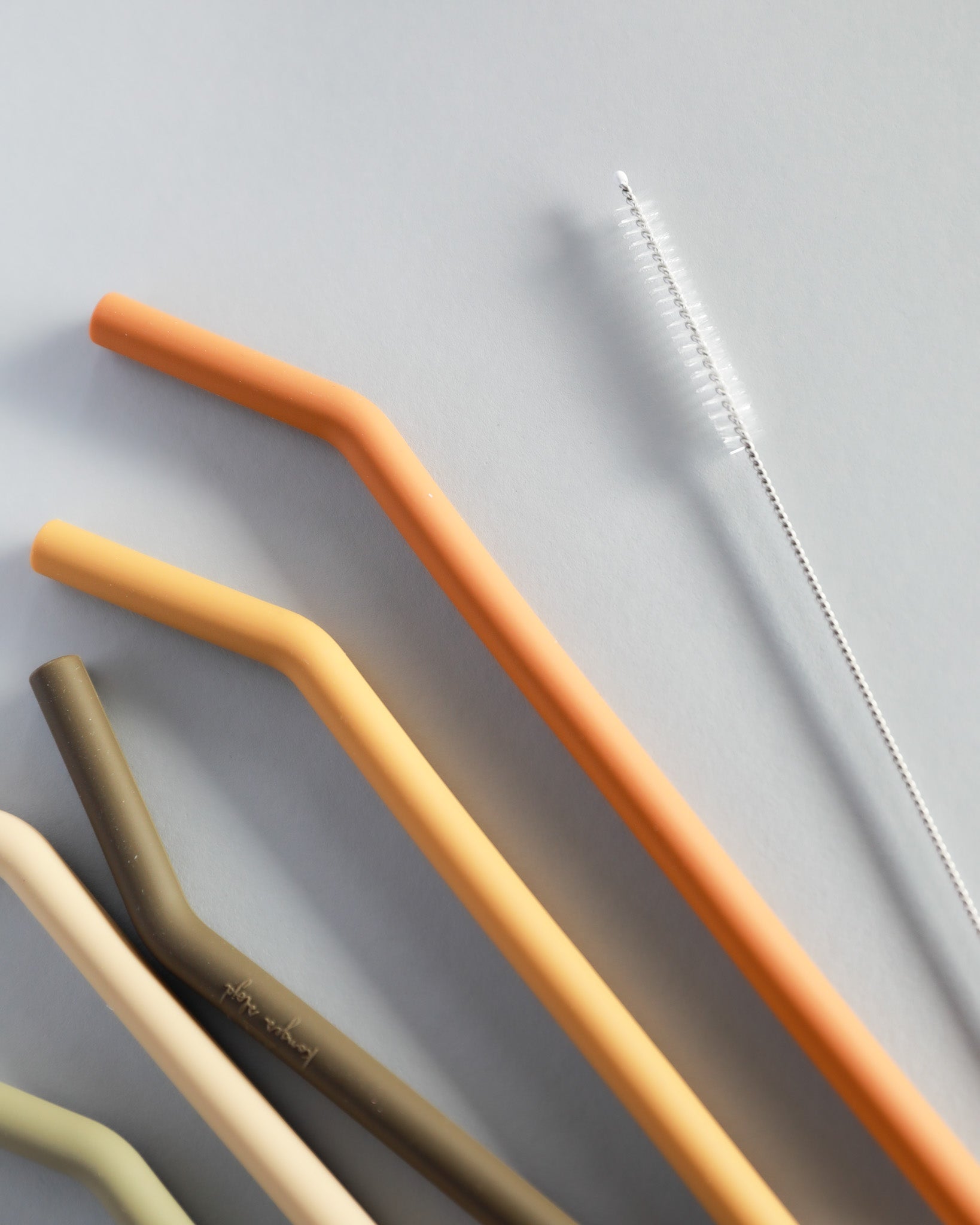 Silicone Straws - Stone Mix (6 pack)