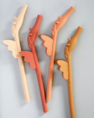 Silicone Unicorn Straws (4 pack) - Rose