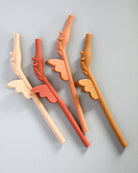 Silicone Unicorn Straws (4 pack) - Rose