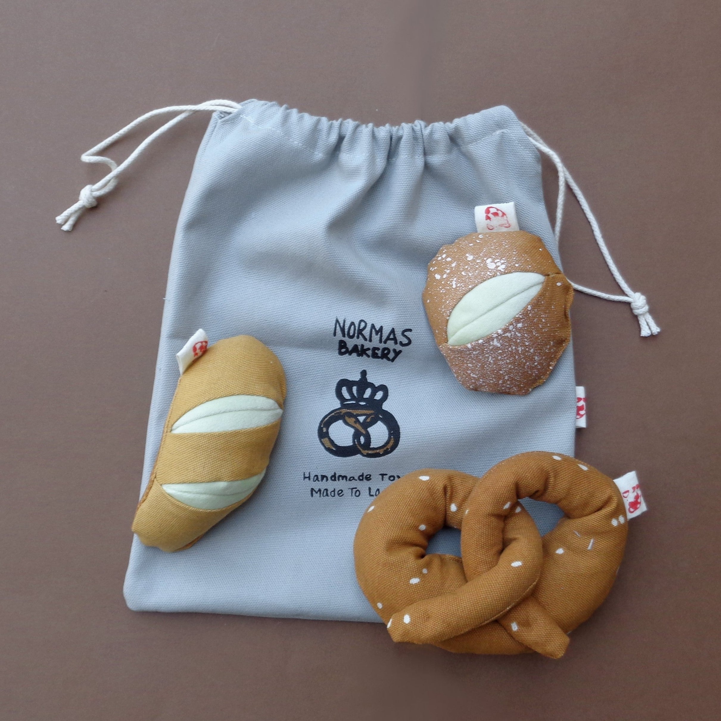 Soft Play Food Set - Baked Bread (set of 3)