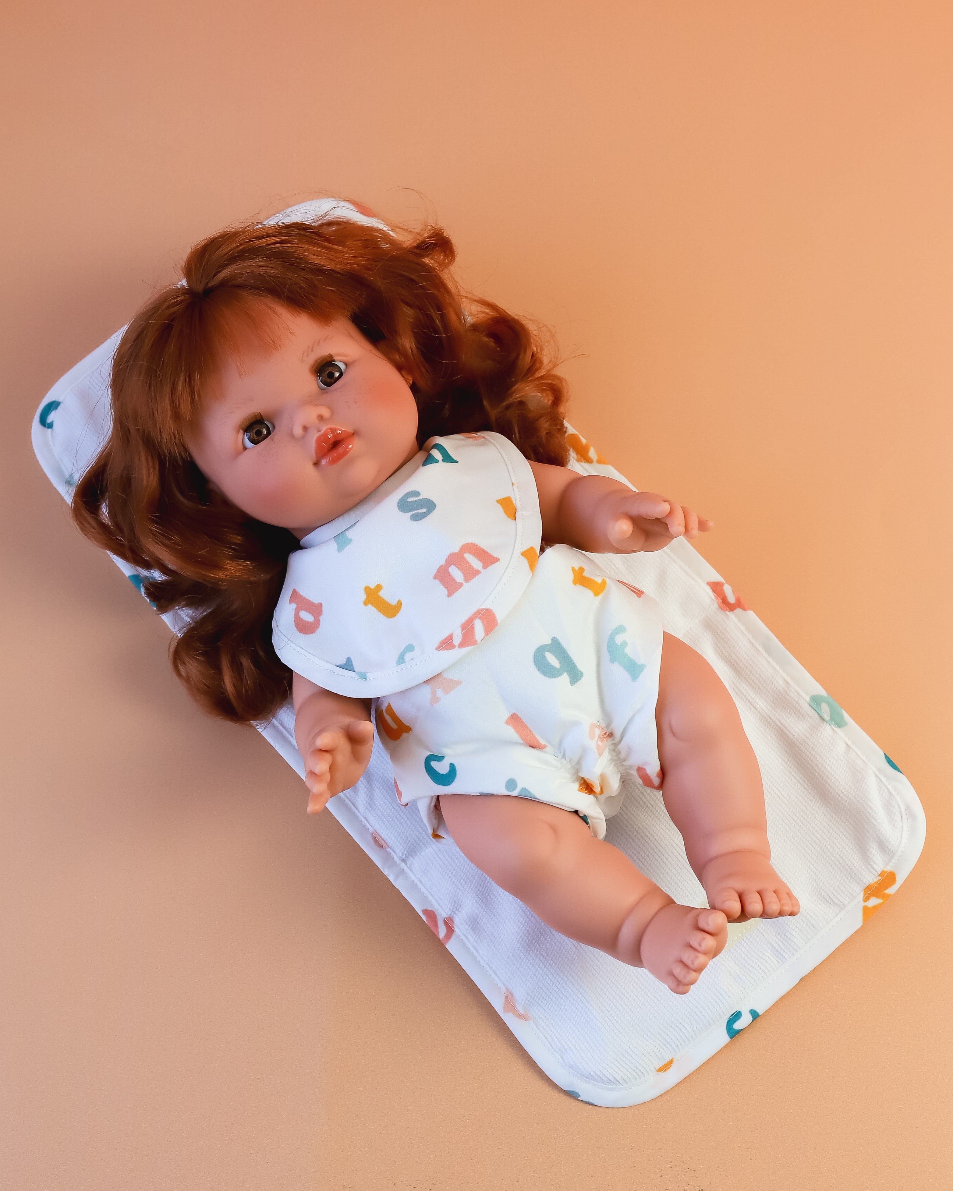 Tiny Harlow | Convertible Doll Diaper Bag Play Set - Alphabet Soup