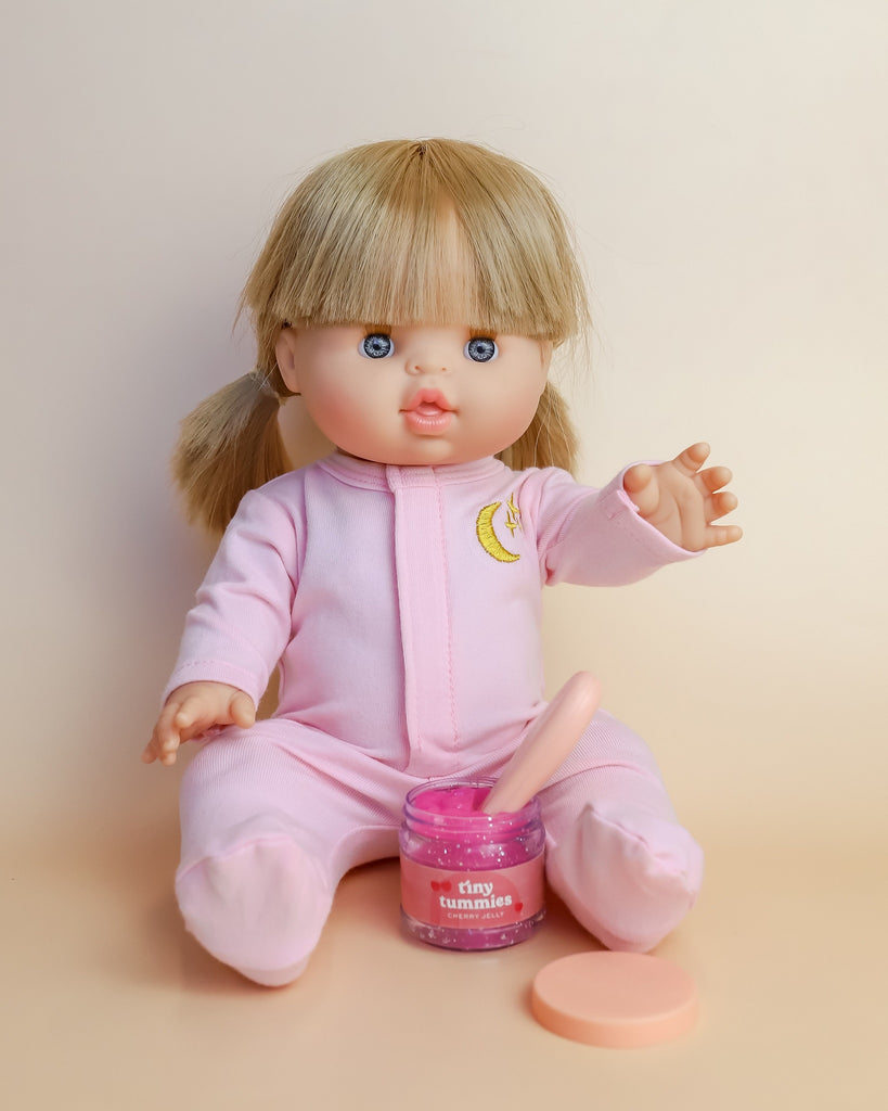 Tiny Harlow | Doll Food Jar and Spoon Set - Cherry Jelly