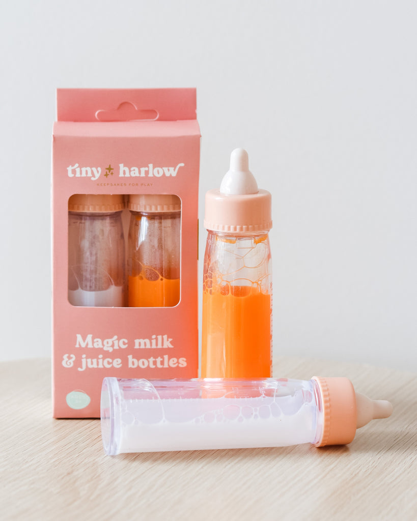 Tiny Harlow | Magic Milk and Juice Doll Bottle Set