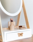 Table Mirror with Drawer