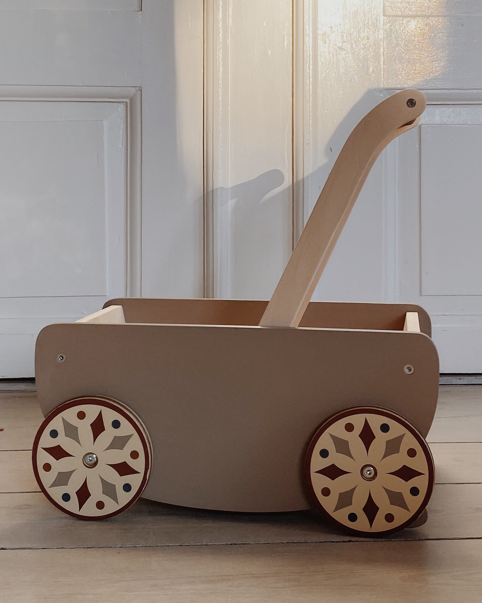 Wooden Baby Walker Wagon