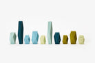 Wooden Balancing Blocks - Ocean colors