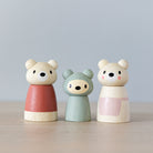 Wooden Bear Family