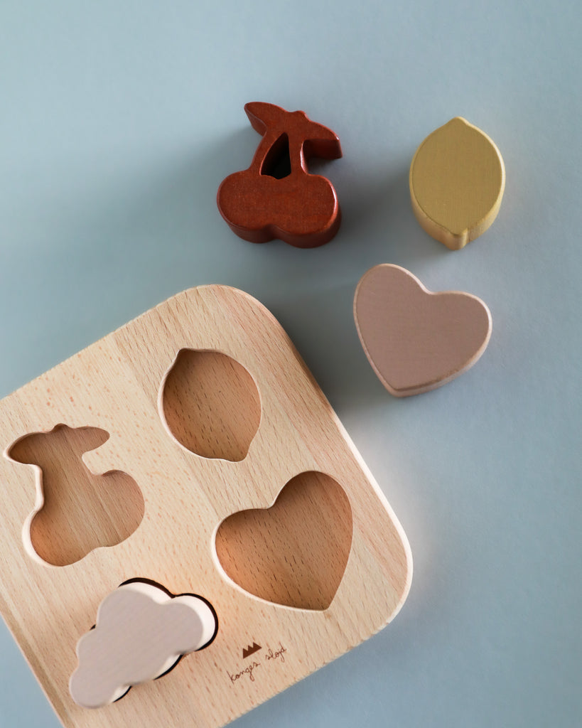 Wooden Chunky Shape Puzzle - Heart
