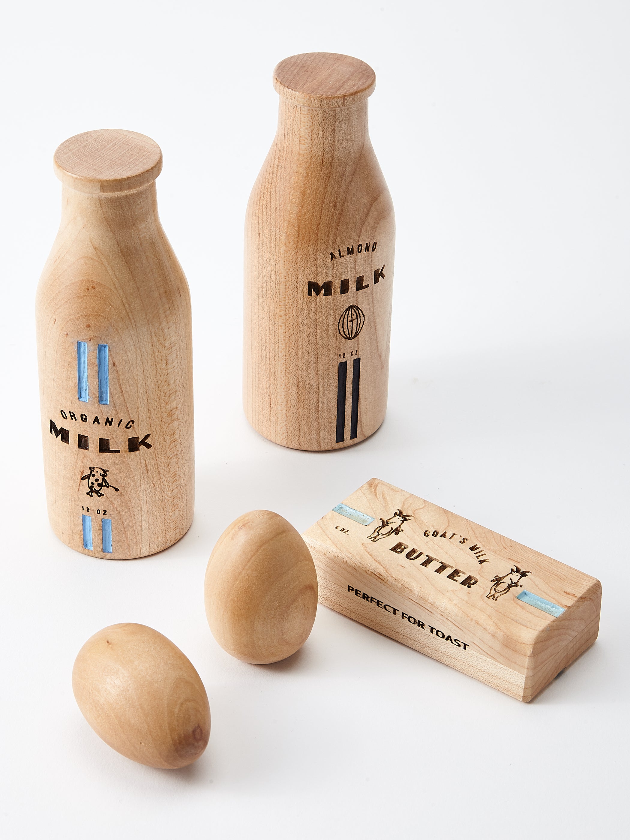 Wooden Dairy Play Food Set 2