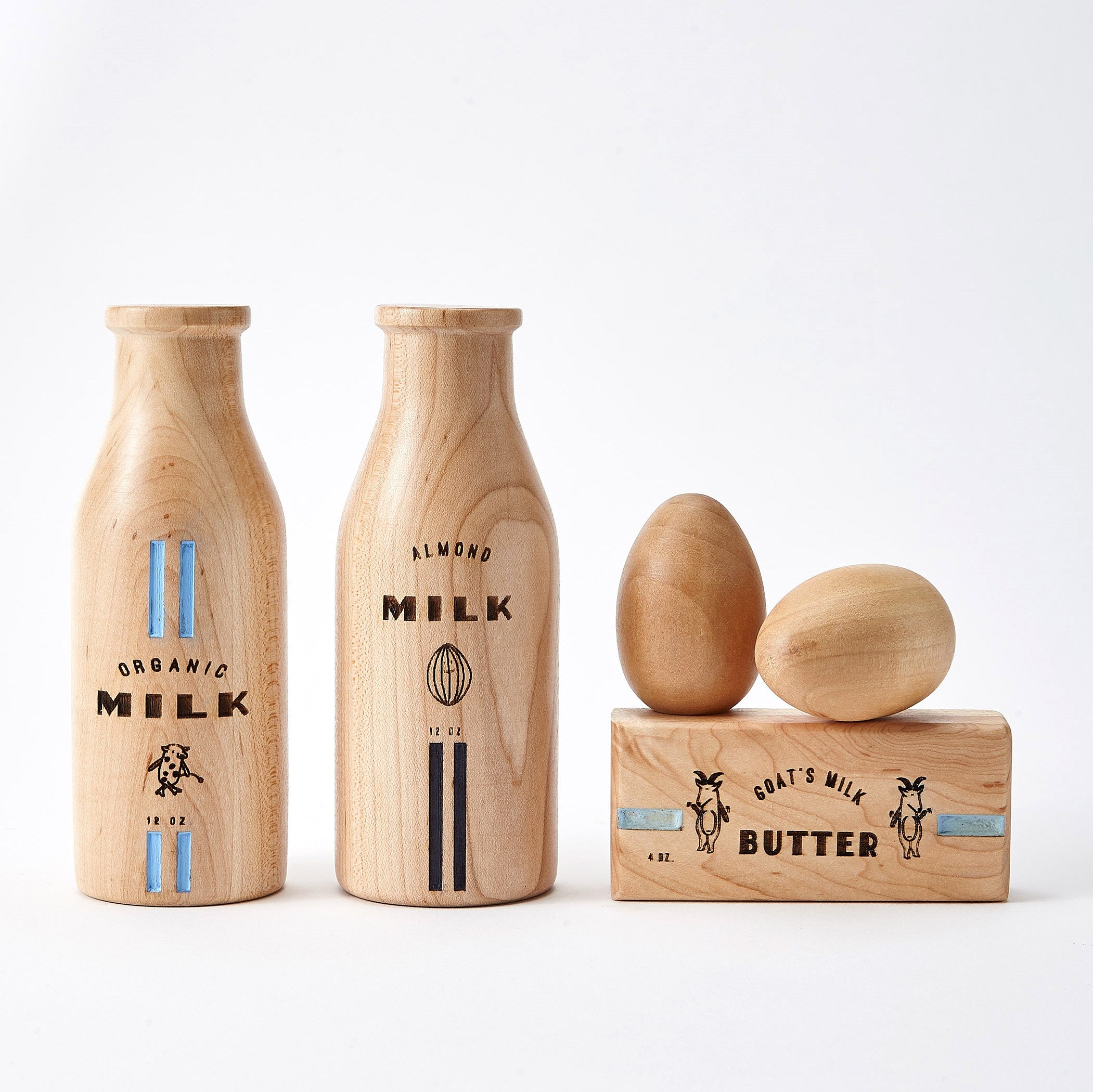 Wooden Dairy Play Food Set 1