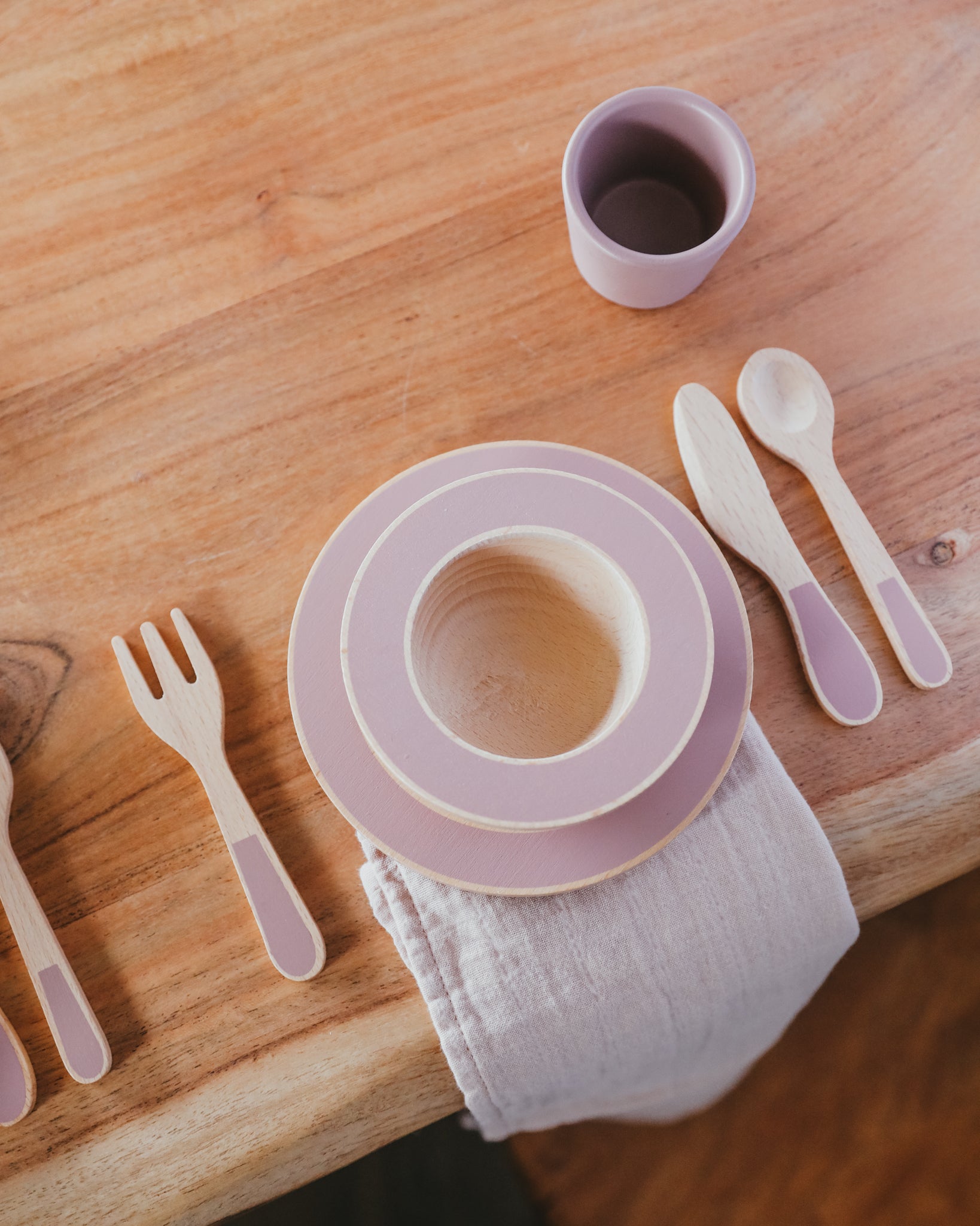 Wooden Dinnerware Play Set