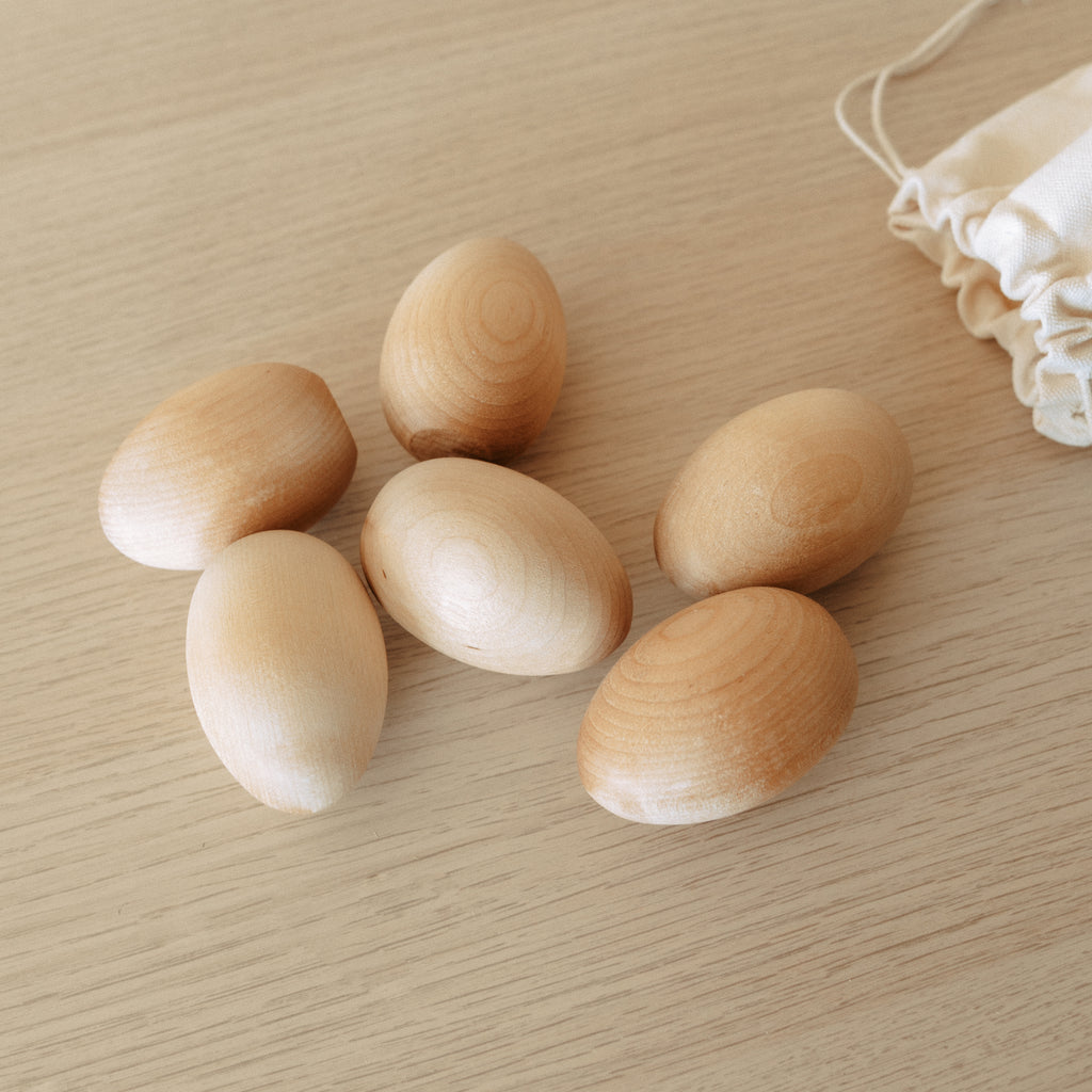 Wooden Eggs (Set of 6)