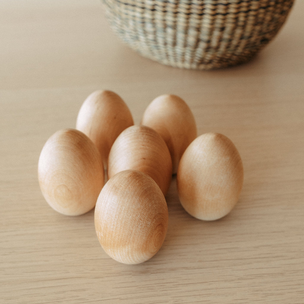 Wooden Eggs (Set of 6)