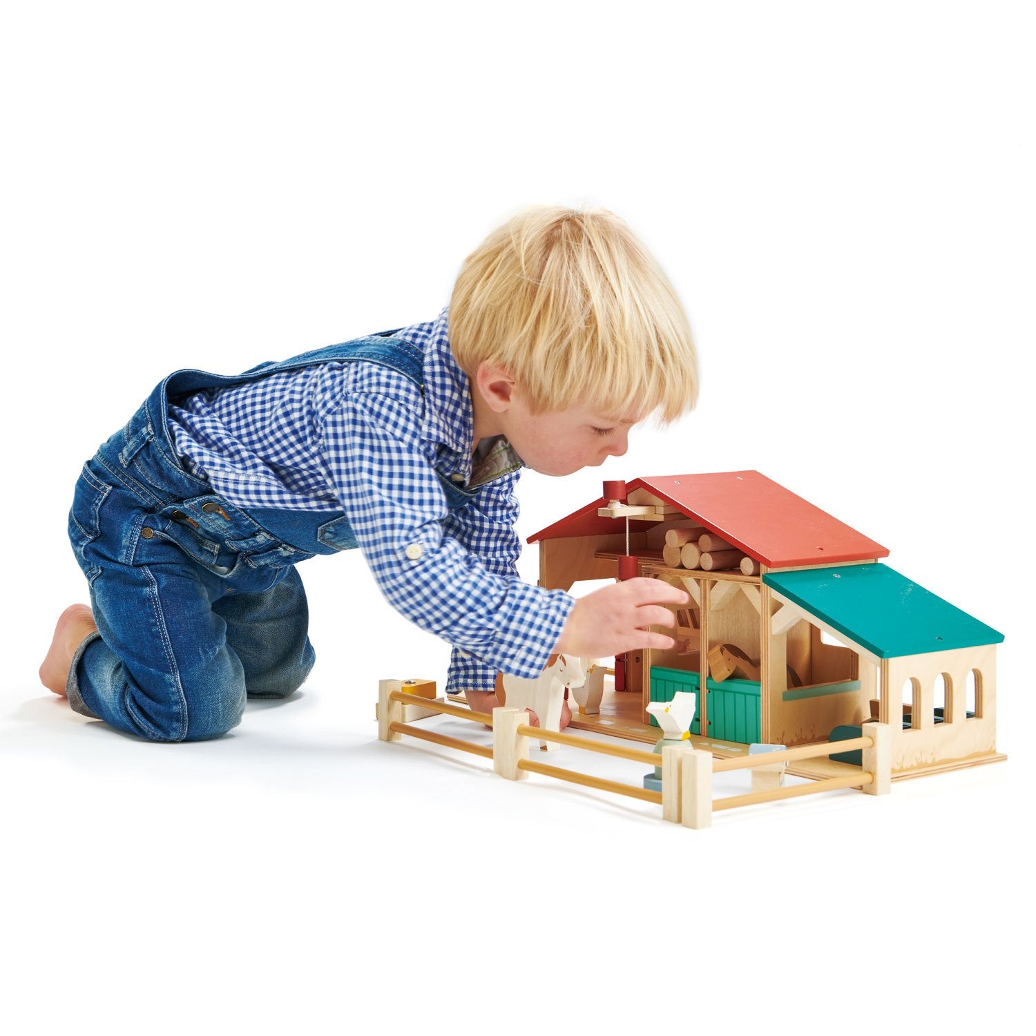 Wooden Farm Play Set by Tender Leaf