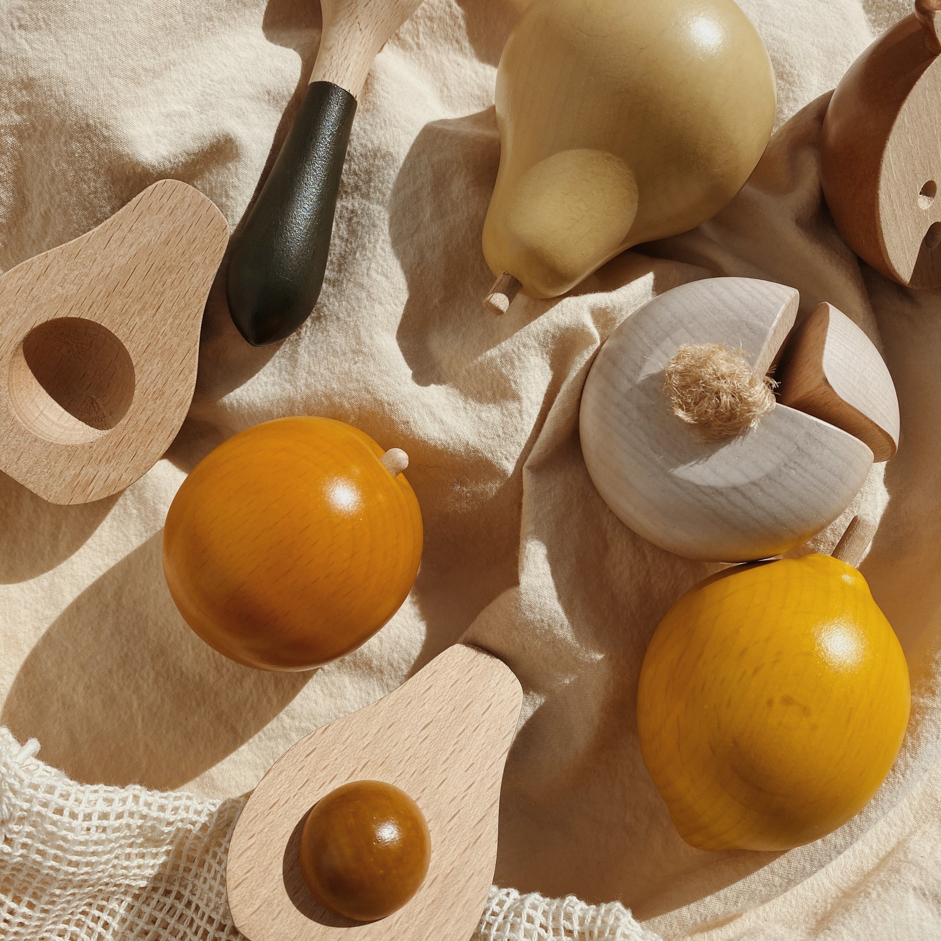 Wooden Fruit and Veggie Play Food Set