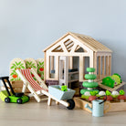 Wooden Greenhouse and Garden Set