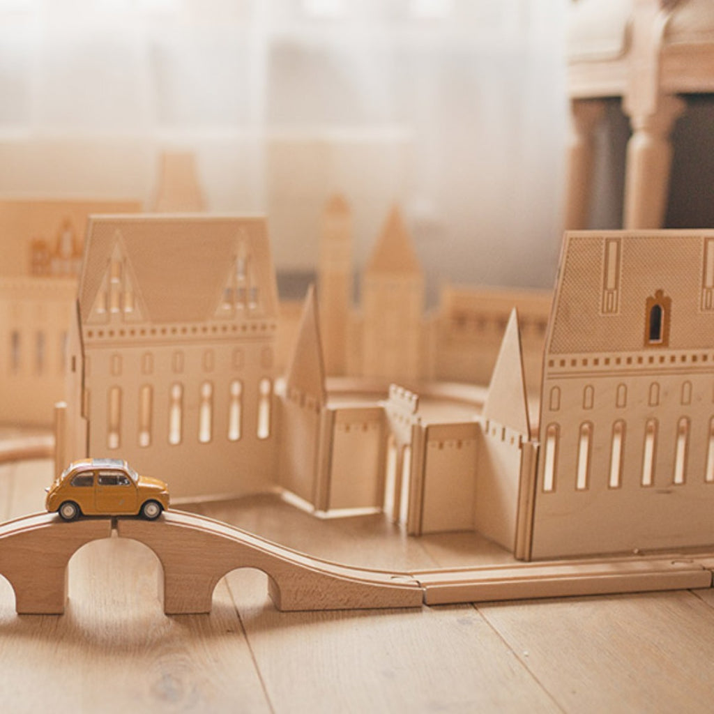 Wooden Malbork Castle Build & Play Set