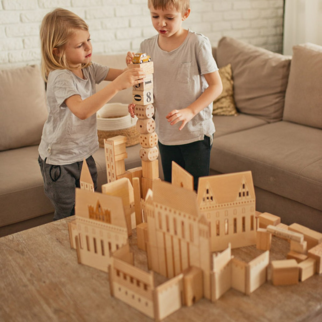 Wooden Malbork Castle Build & Play Set