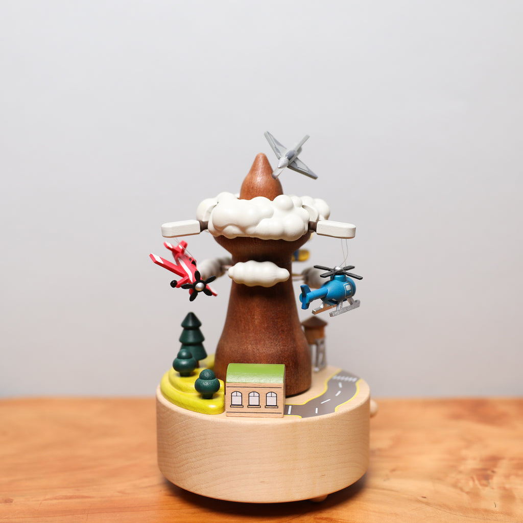Wooden Music Box - Airplane