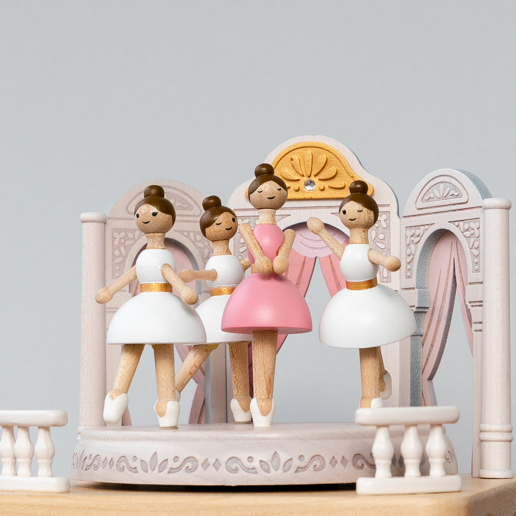 Wooden Music Box - Ballerina Recital