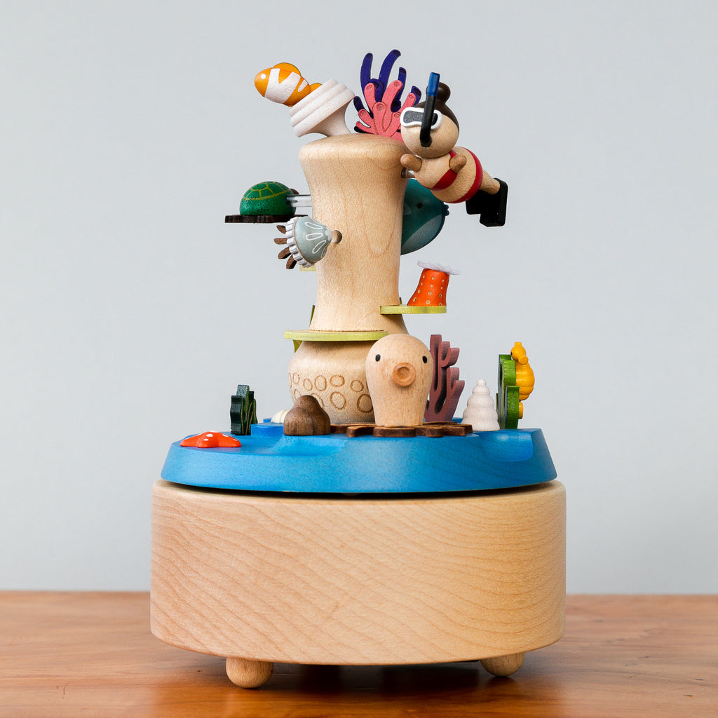 Wooden Music Box - Coral Reef