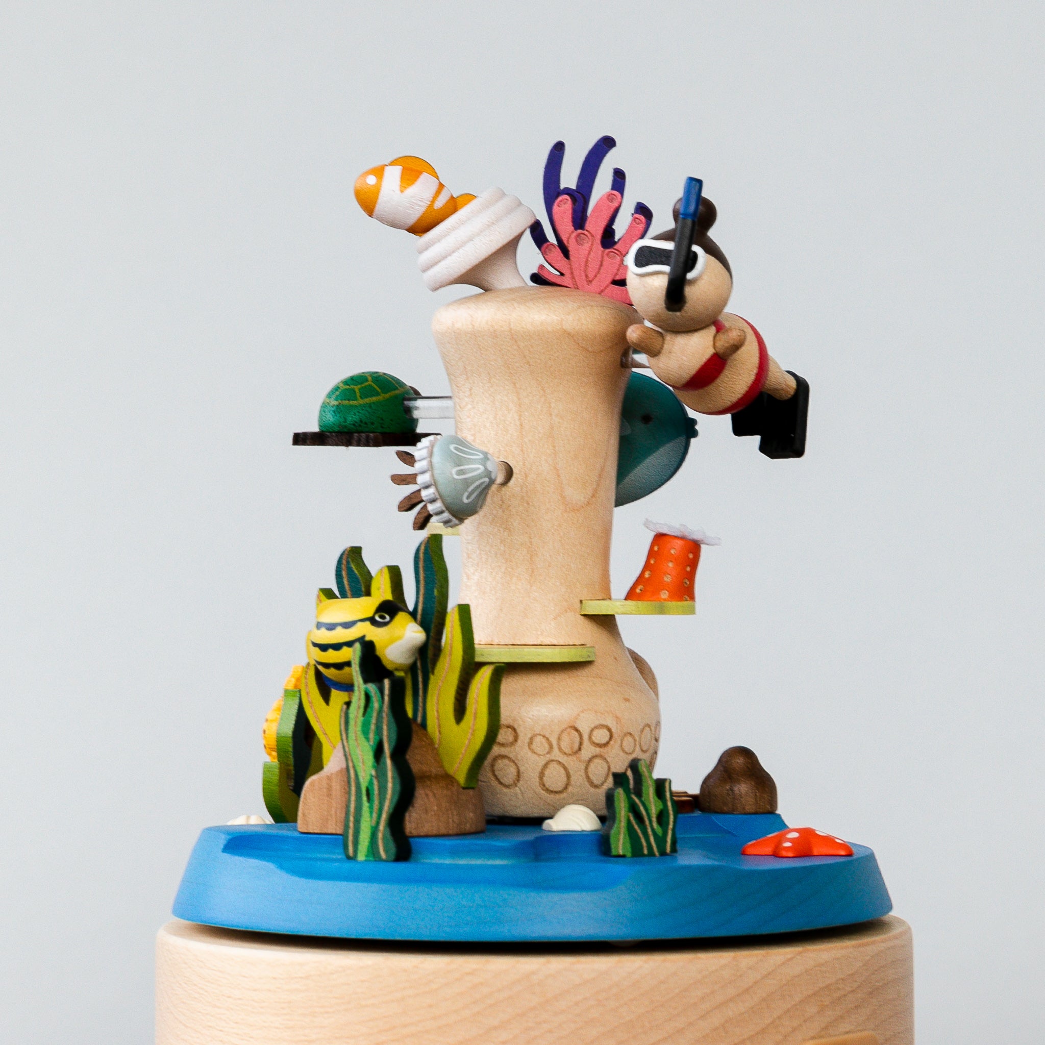 Wooden Music Box - Coral Reef