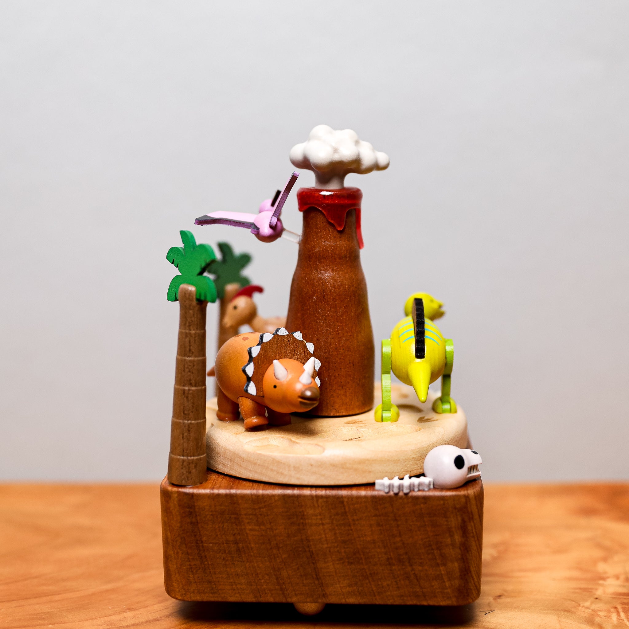 Wooden Music Box - Dinosaur Land