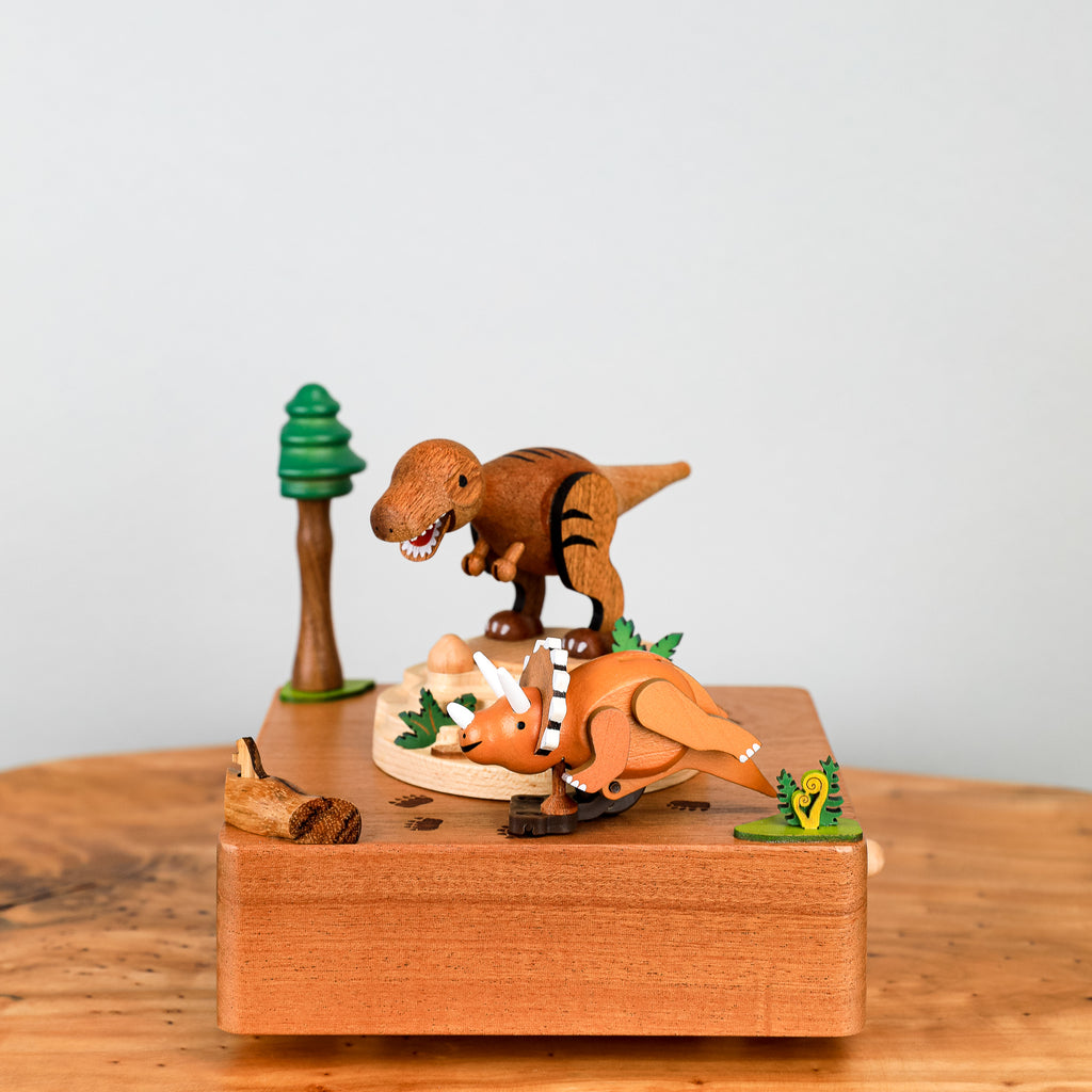 Wooden Music Box - Dinosaur T-Rex