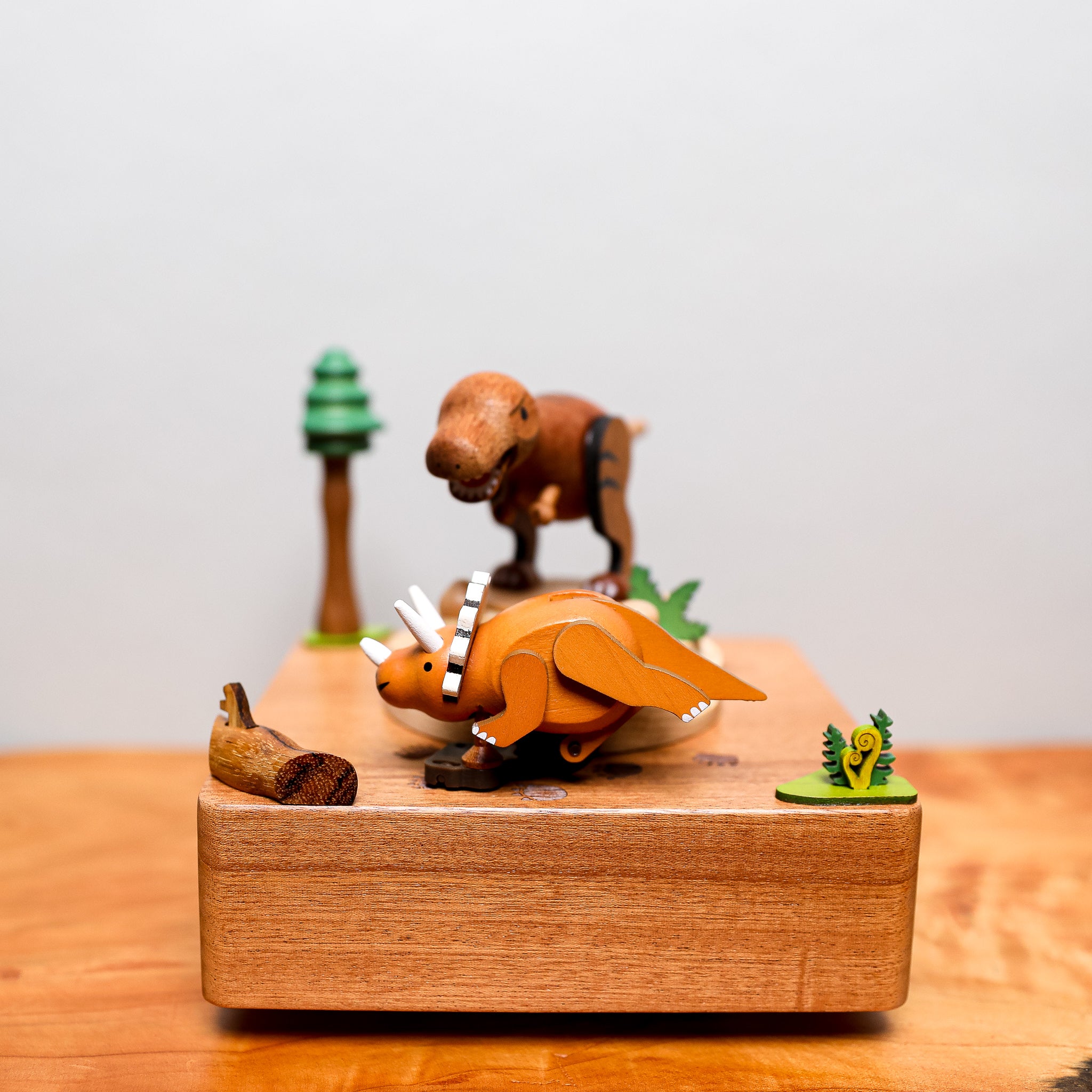 Wooden Music Box - Dinosaur T-Rex