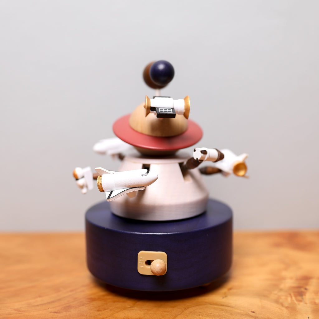 Wooden Music Box - Outer Space