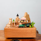 Wooden Music Box - Western Train