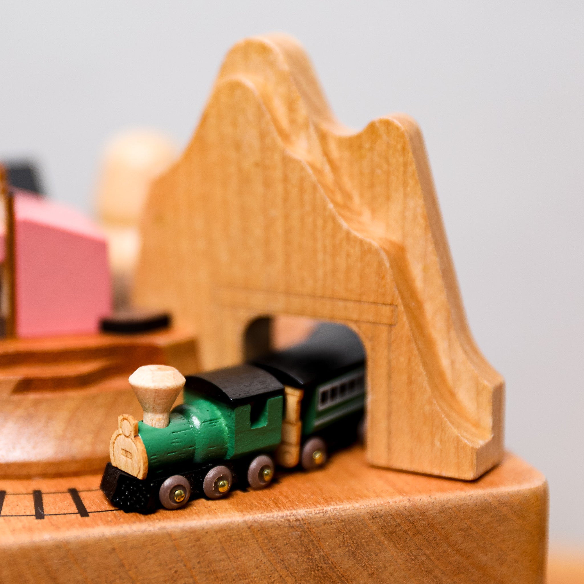 Wooden Music Box - Western Train