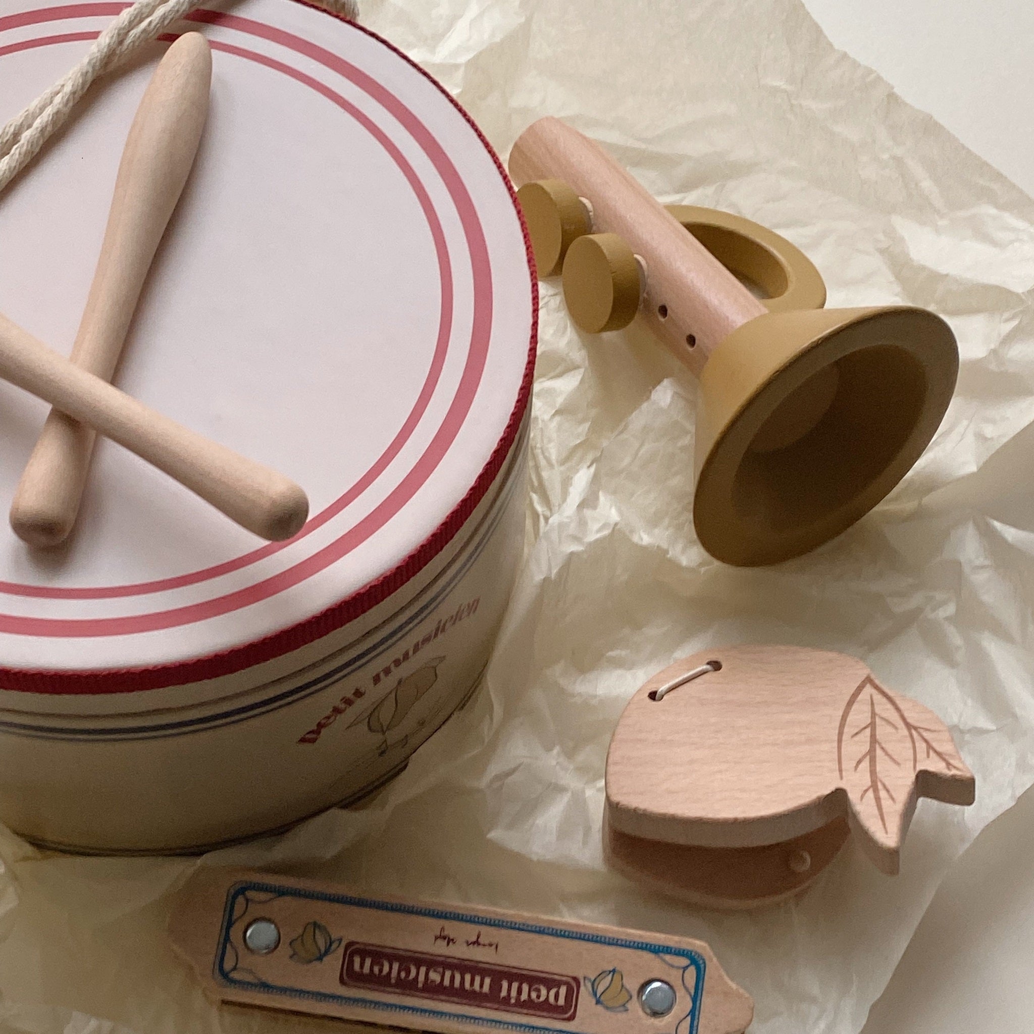 Wooden Music Drum Set