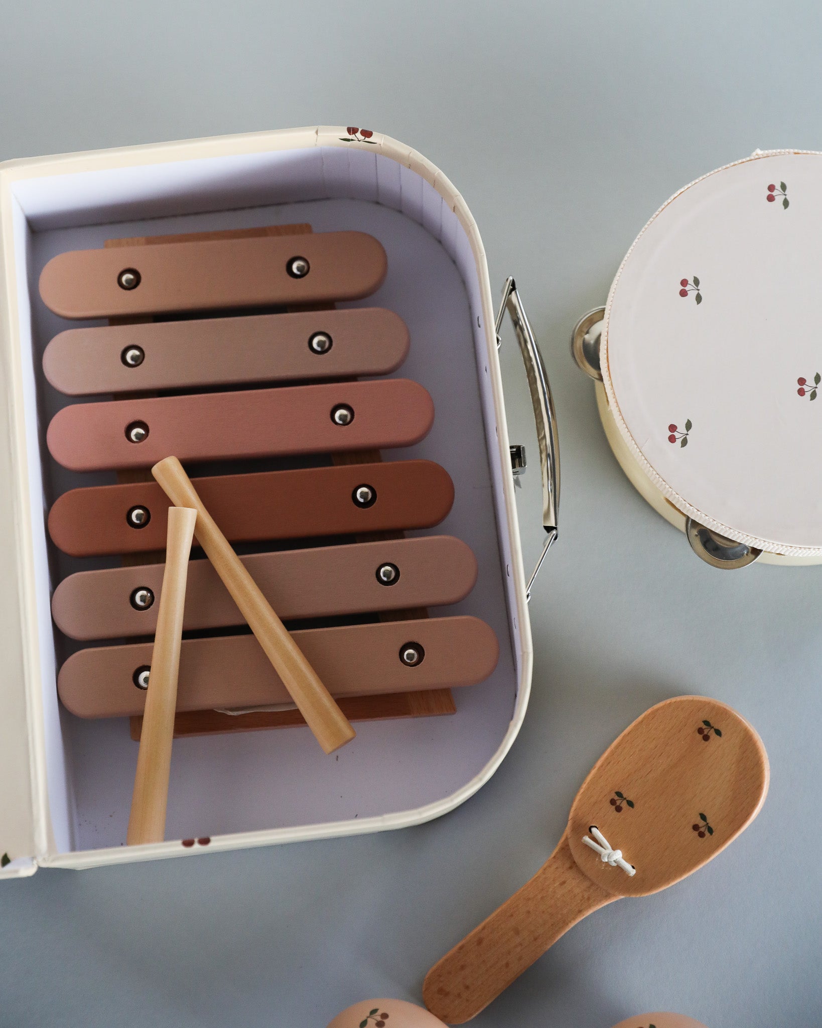 Wooden Music Play Set - Cherry