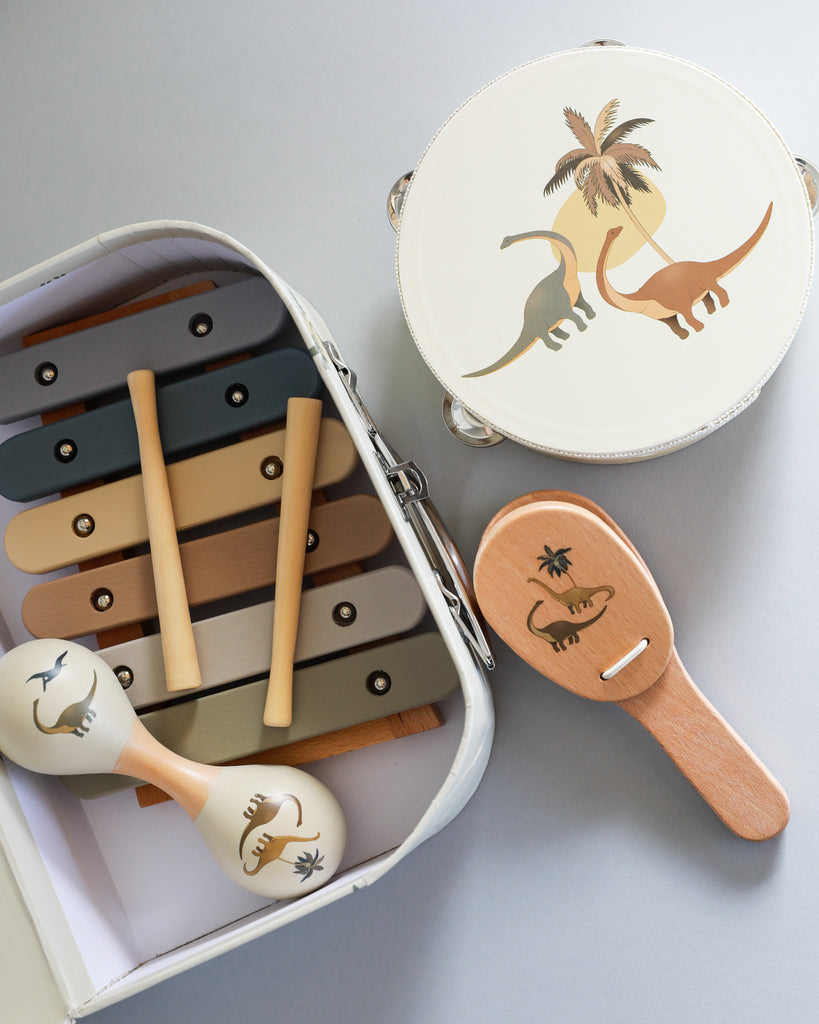 Wooden Music Play Set - Dino
