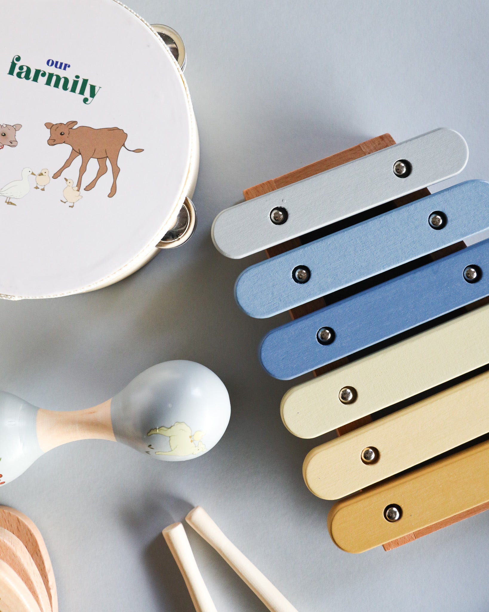 Wooden Music Play Set - Farm Animals