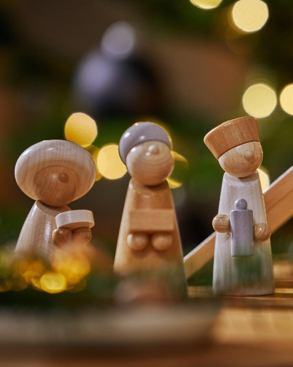 Wooden Nativity Scene