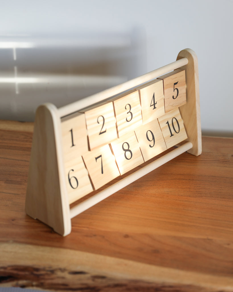 Wooden Counting Numbers Frame