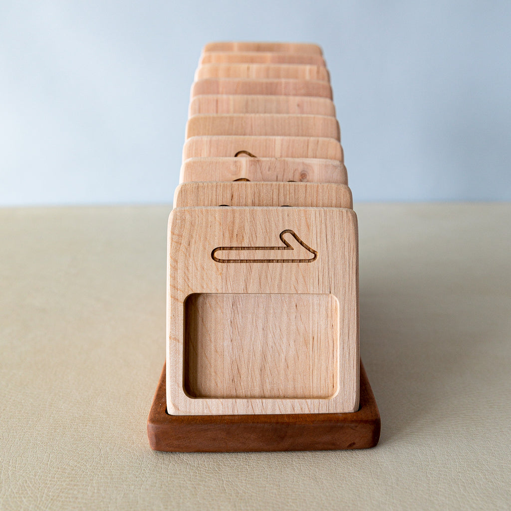 Wooden Number Trays